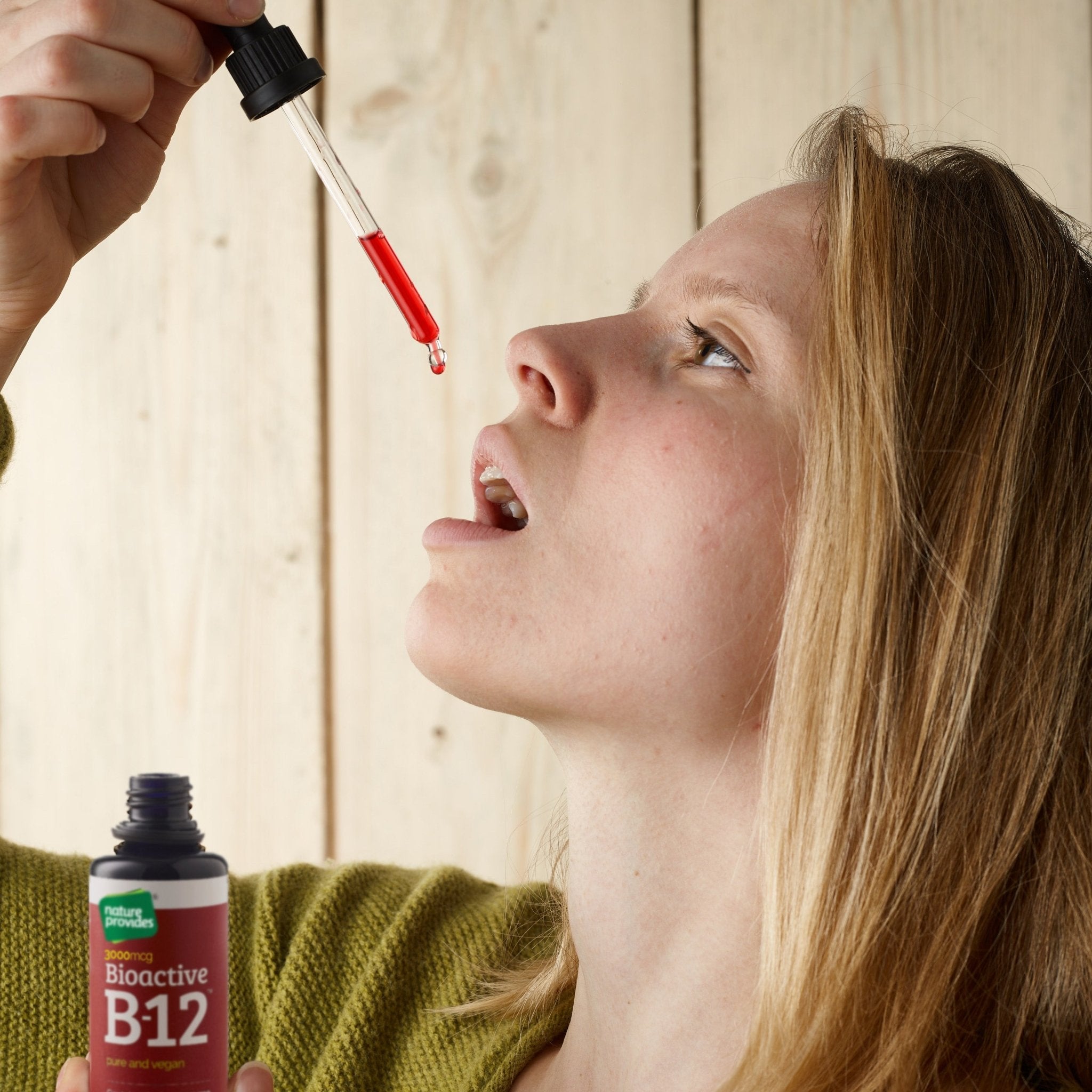 Nature Provides Liquid Vitamin B12 (Bioactive B12, 3000 mcg) Made in the UK - 50ml - Nature Provides