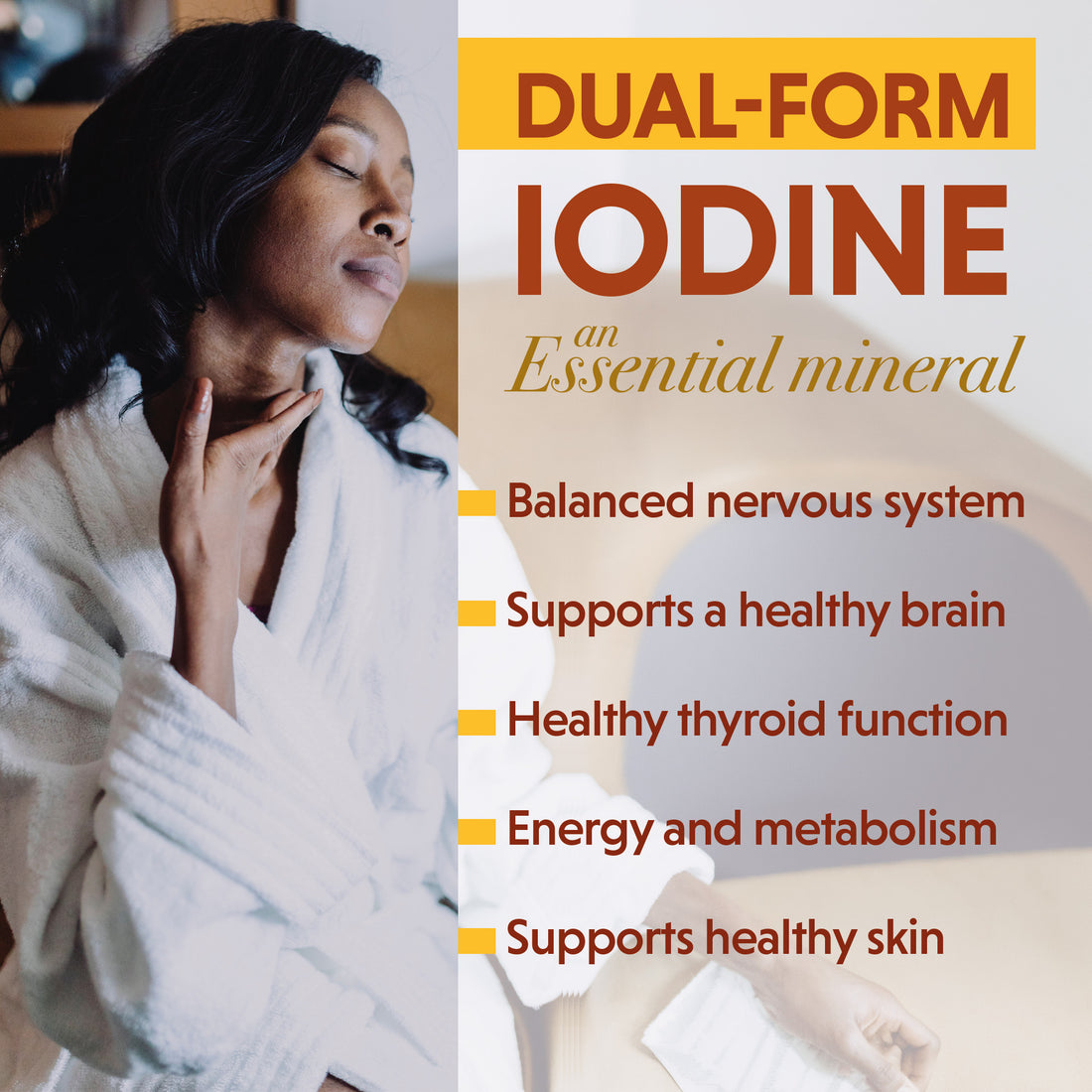Jod i två former (675 mcg) extraherad från naturlig kelp - 30 ml