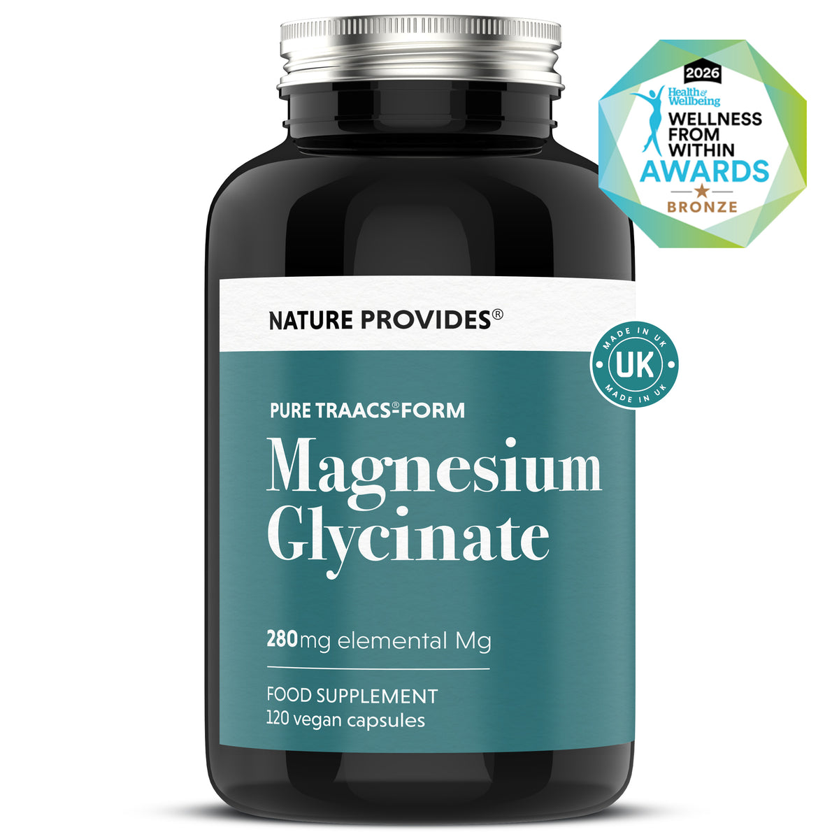 TRAACS® Magnesiumglycinat (240mg) - 120 Kapslar