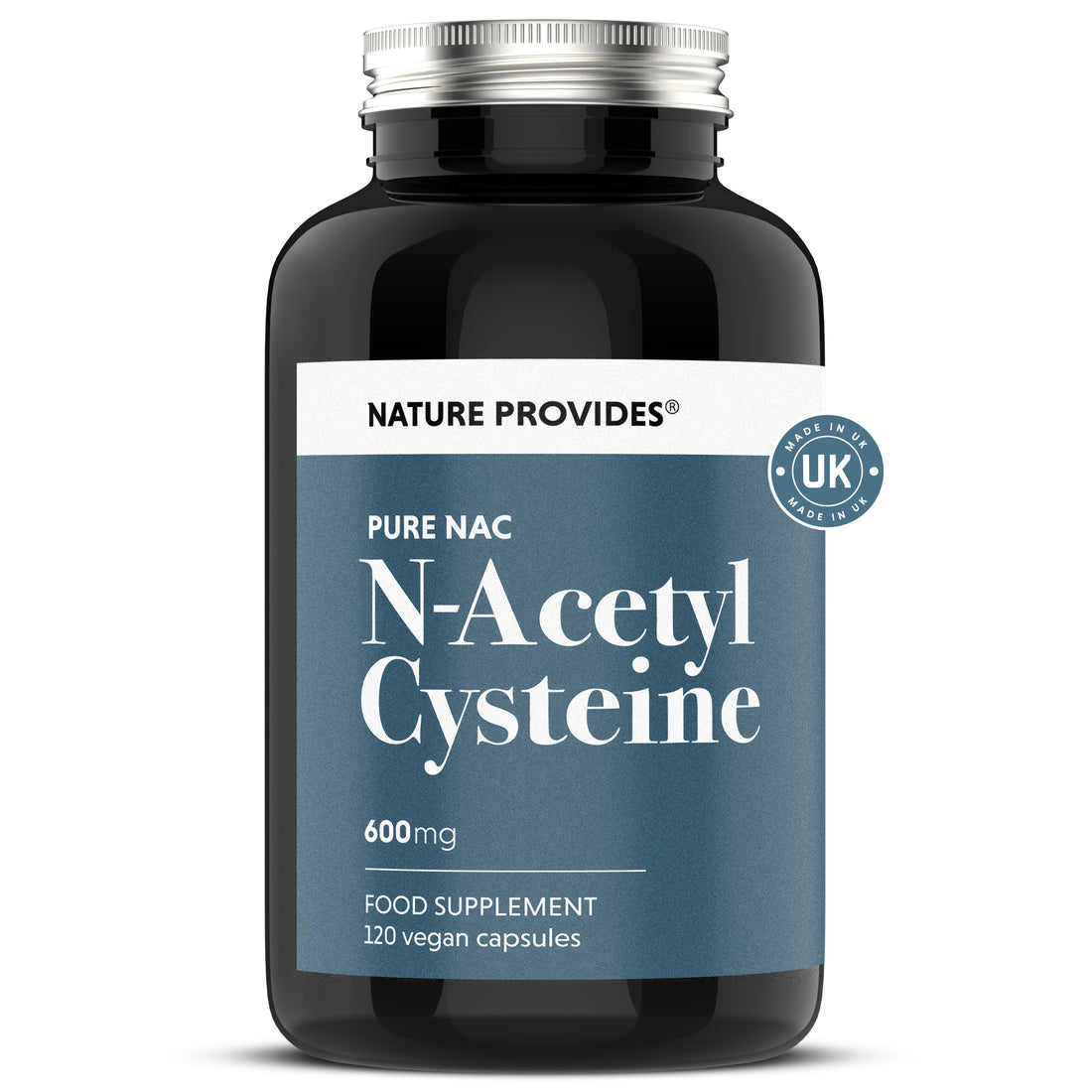 NAC N-Acetyl Cystein (Fri form och 100% Ren) - 120 Veganska Kapslar