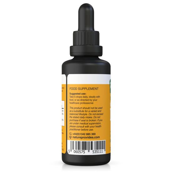 Liquid Vitamin D3 (3000IU) & K2 (MK - 7, 100% trans) in Organic Black Cumin Oil - 30ml - Nature Provides