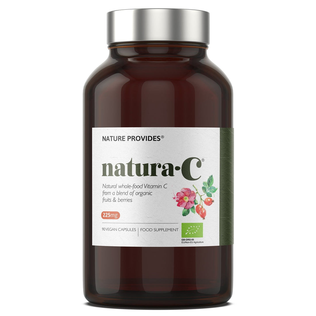 NEW - COMING SOON! Natura - C® | Certified Organic Whole - Food Vitamin C (225mg) 90 Capsules - Nature Provides