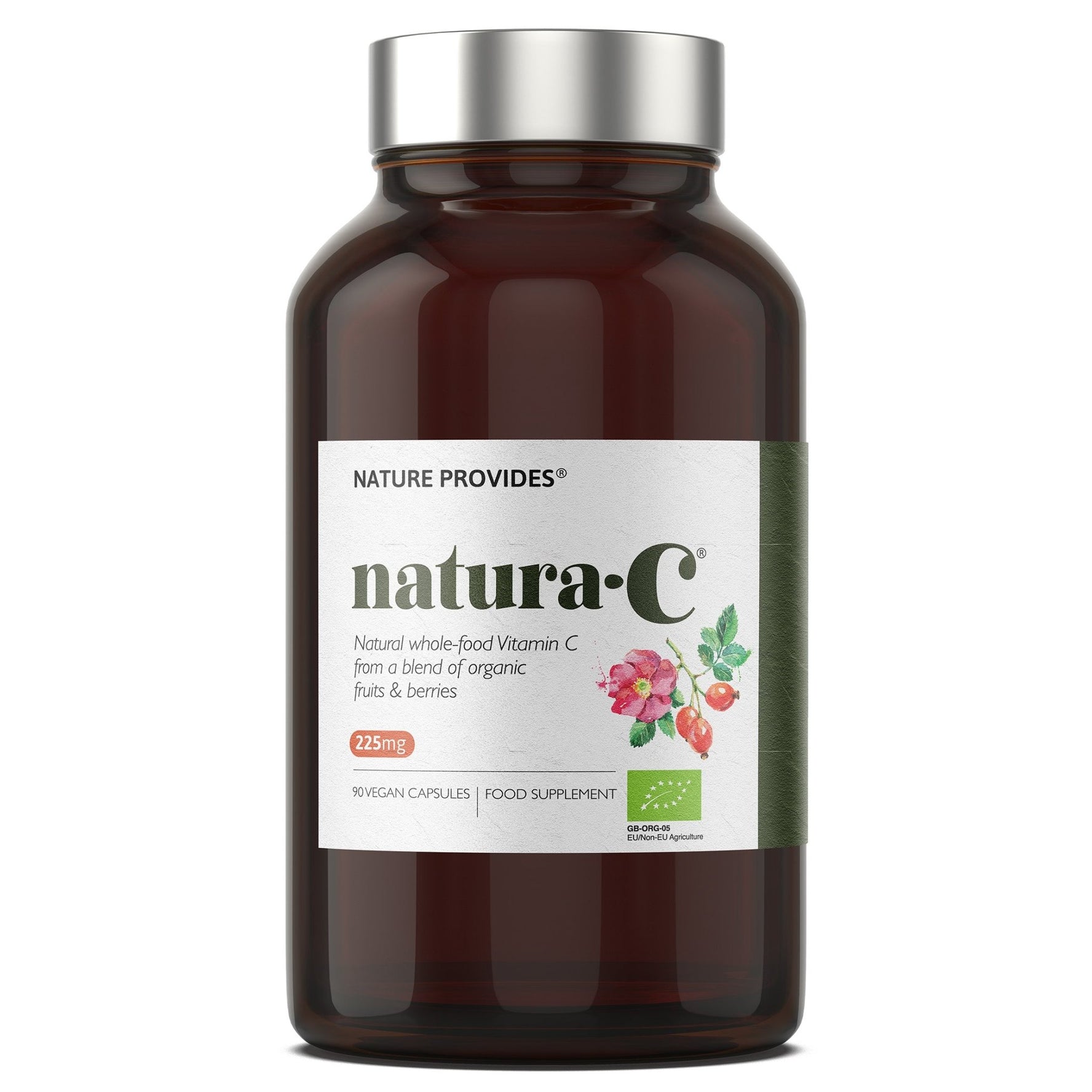 NEW - COMING SOON! Natura - C® | Certified Organic Whole - Food Vitamin C (225mg) 90 Capsules - Nature Provides