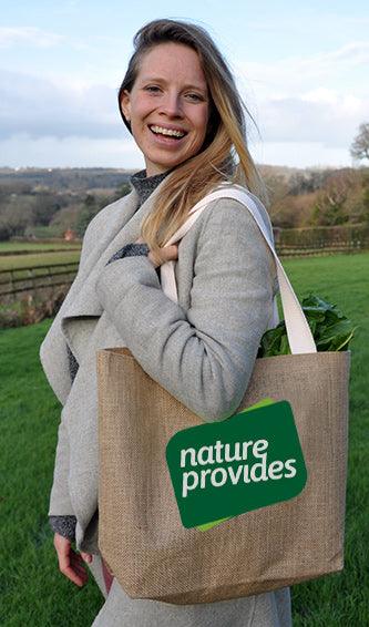 Nature Provides jute tote bag - Nature Provides